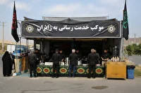 روزانه ۲۰ هزار زائر مهمان موکب «بدرقه خورشید» در زنجان