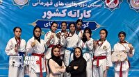 درخشش دختران کاراته‌کای کیش با کسب ۱۹ نشان در مسابقات قهرمانی کشور