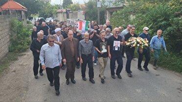 آسمانی شدن پدر شهید والامقام محمد گلی در فومن
